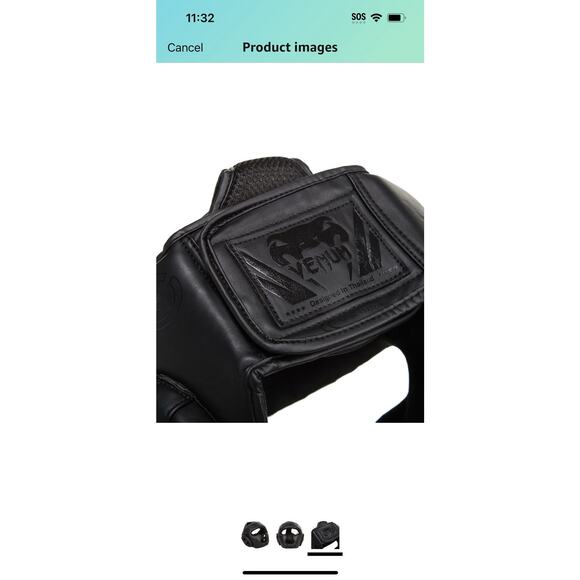 Venum Kid's Challenger Training Headgear - Black/Black - Picture 5 of 5